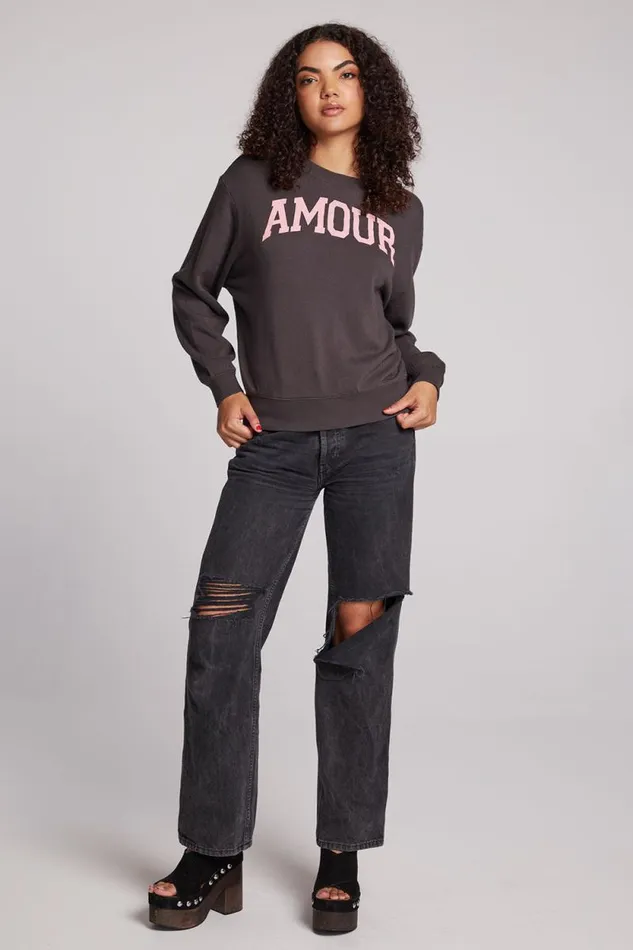Womens Chaser Brand Tops Amour Pullover