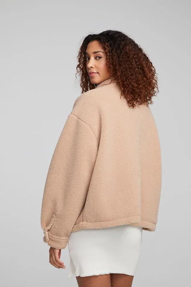 Womens Chaser Brand Tops Bolt Oatmeal Jacket