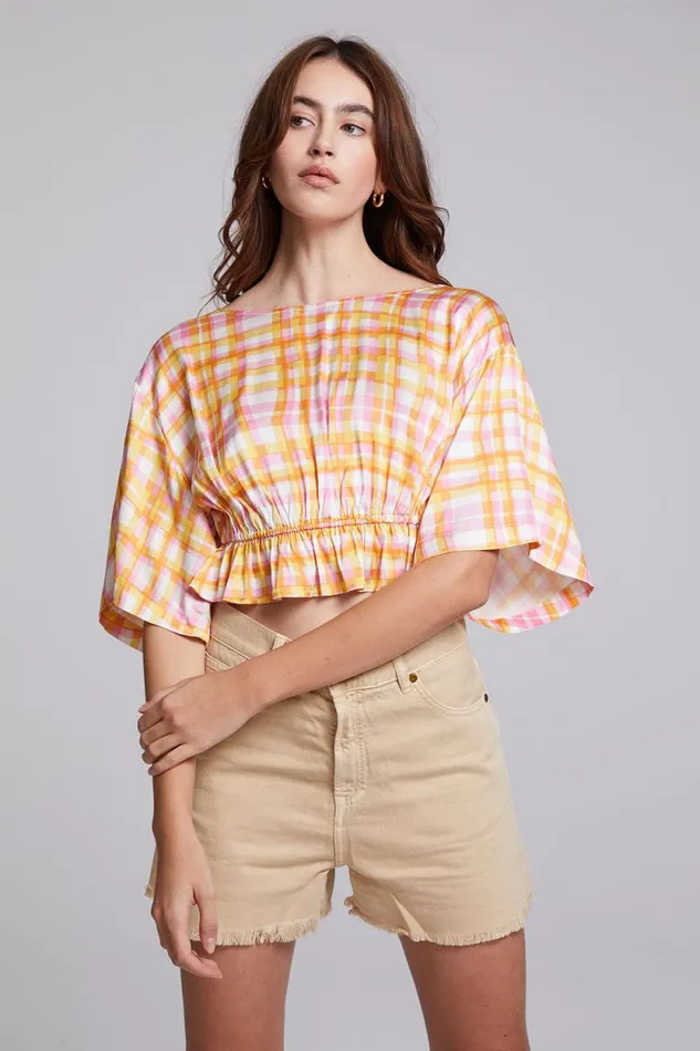 Womens Chaser Brand Tops Cortona Dahlia Blouse
