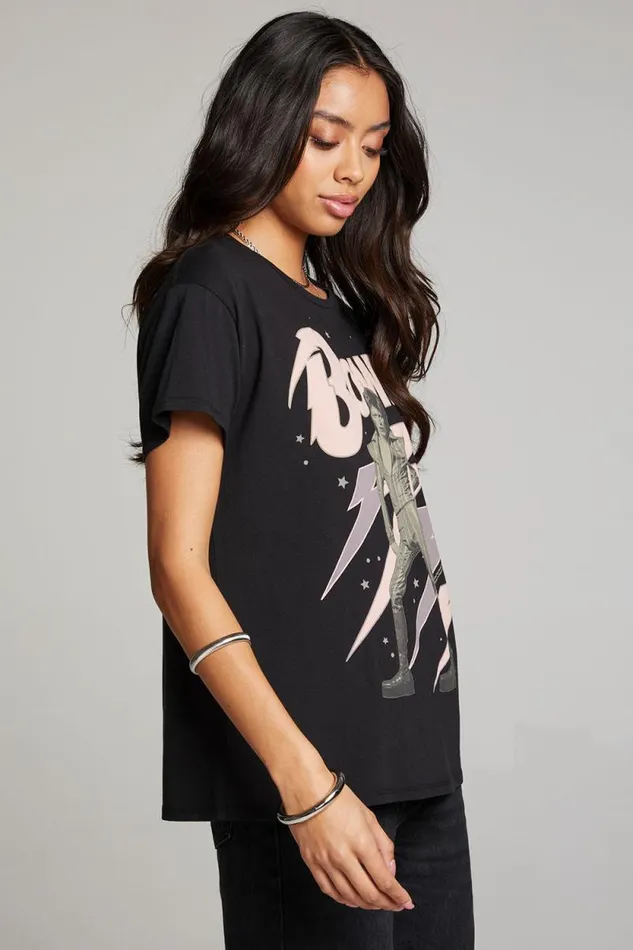 Womens Chaser Brand Tops David Bowie Bolts Tee
