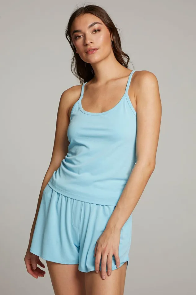 Womens Chaser Brand Tops Emma Clear Sky Tank Top