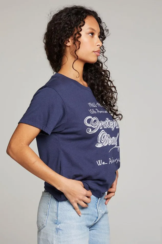 Womens Chaser Brand Tops Grateful Dead 15th Anniversary Tour Tee