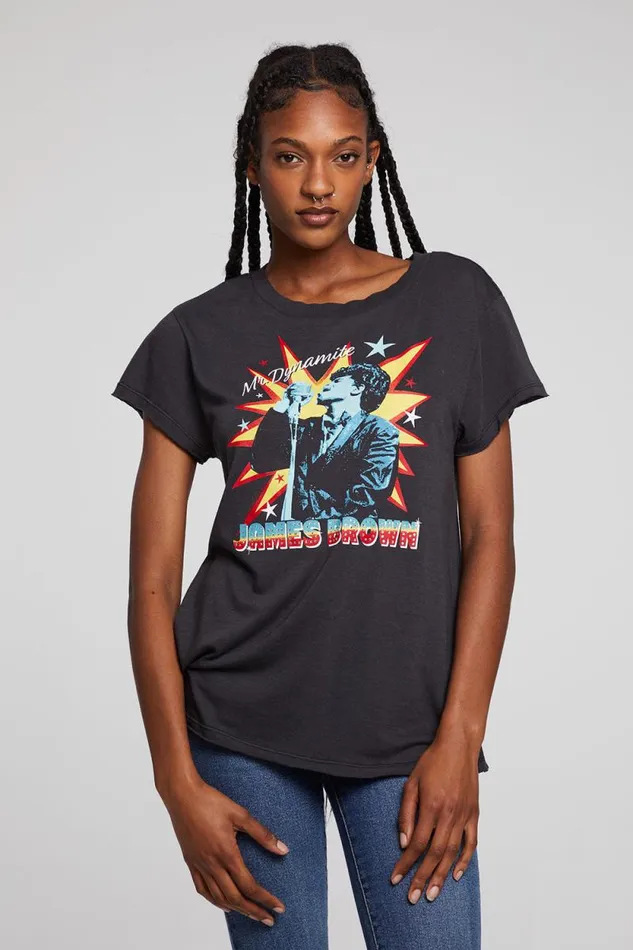 Womens Chaser Brand Tops James Brown Mr Dynamite Tee