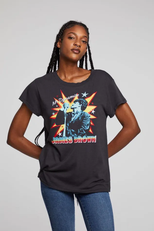 Womens Chaser Brand Tops James Brown Mr Dynamite Tee