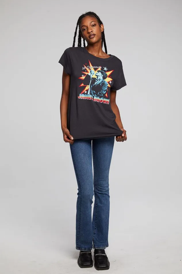 Womens Chaser Brand Tops James Brown Mr Dynamite Tee