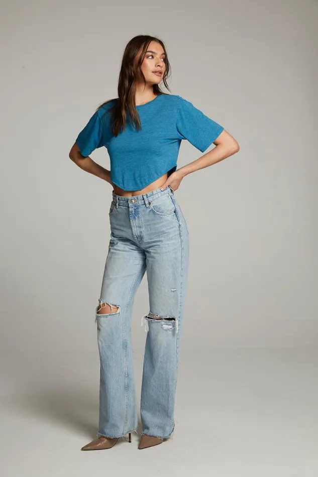 Womens Chaser Brand Tops Kylie Blue Danube Tee