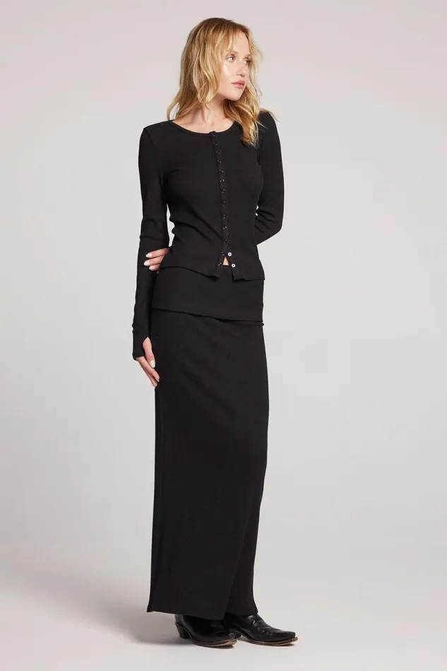 Womens Chaser Brand Tops Laurel Licorice Cardigan