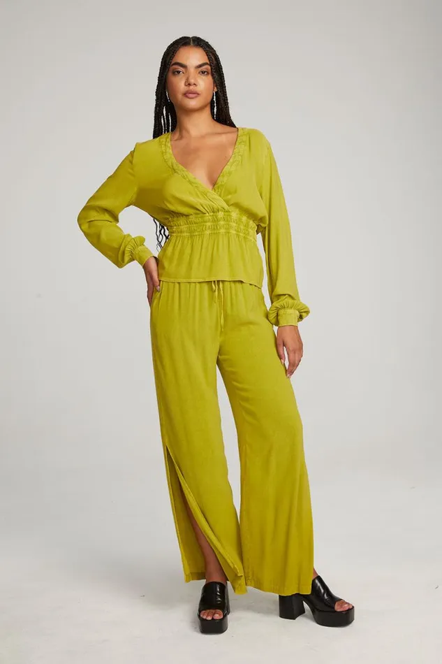 Womens Chaser Brand Tops Liberty Citron Blouse
