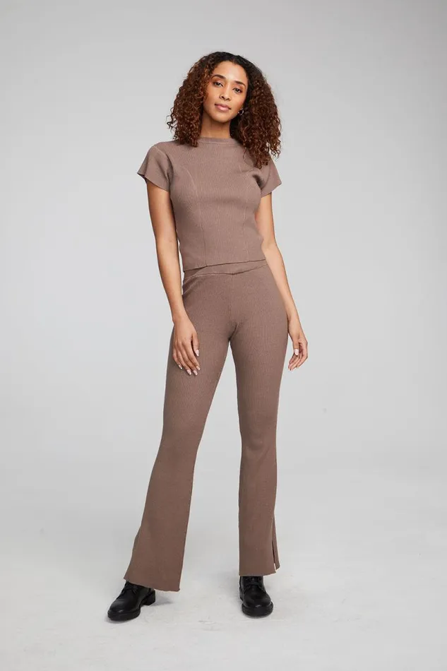 Womens Chaser Brand Tops Nahal Deep Taupe Tee