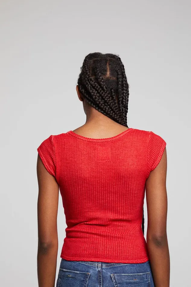 Womens Chaser Brand Tops Page Crimson Tee