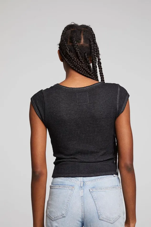 Womens Chaser Brand Tops Page Licorice Tee