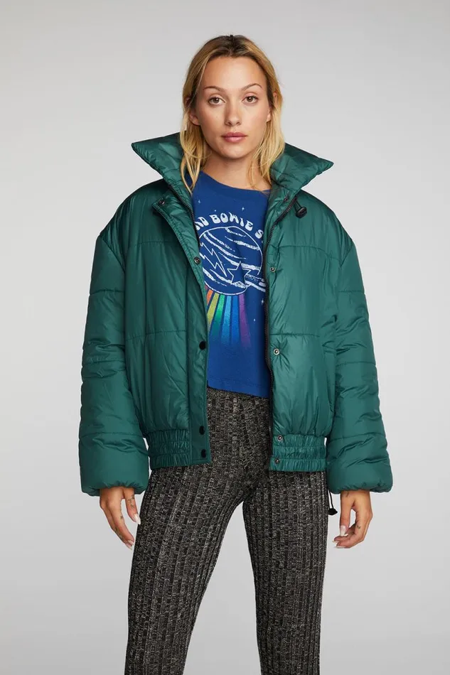 Womens Chaser Brand Tops Quilted Puffer Jacket