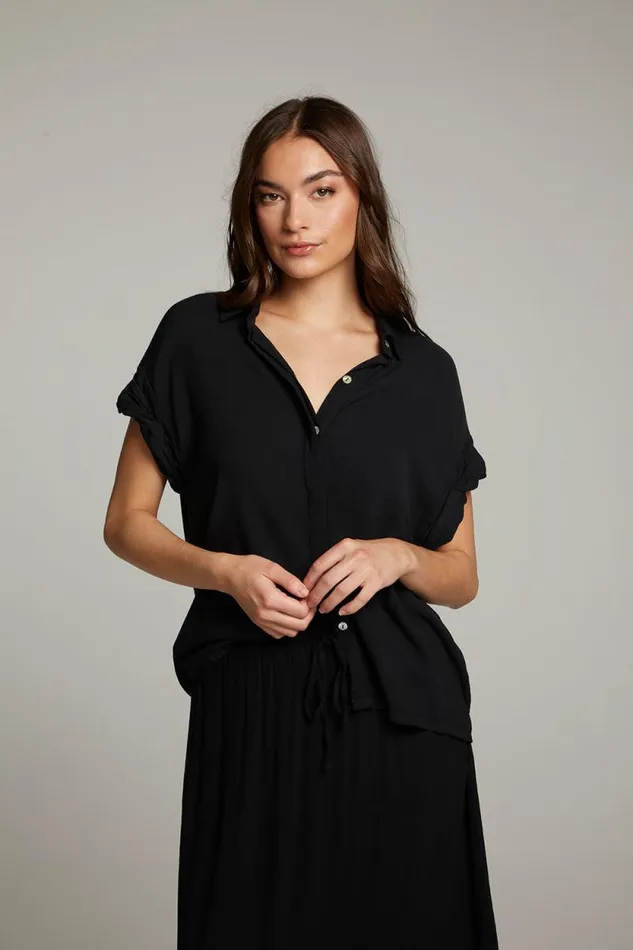 Womens Chaser Brand Tops Rhythmm Licorice Button Down