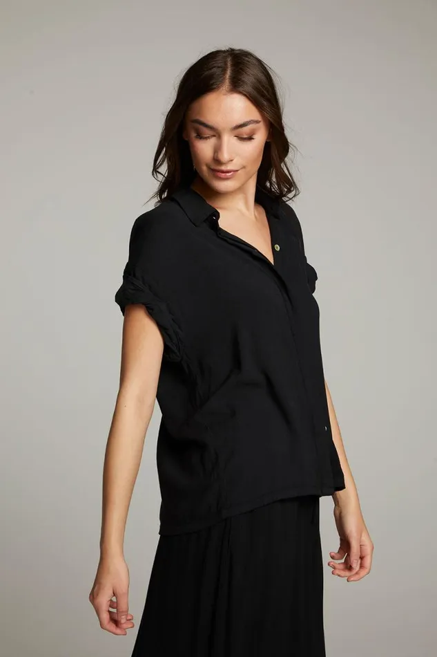 Womens Chaser Brand Tops Rhythmm Licorice Button Down