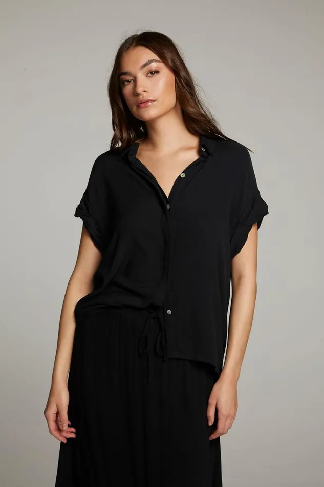 Womens Chaser Brand Tops Rhythmm Licorice Button Down