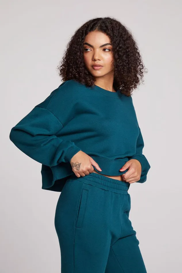 Womens Chaser Brand Tops Scarlet Dark Sea Pullover