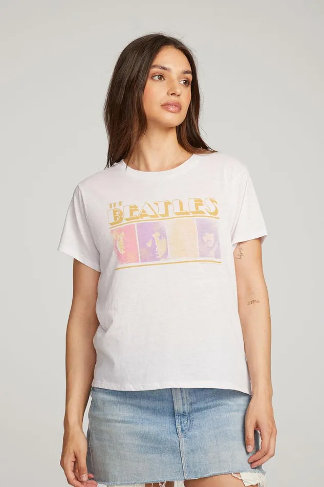 Womens Chaser Brand Tops The Beatles Retro Beatles Tee