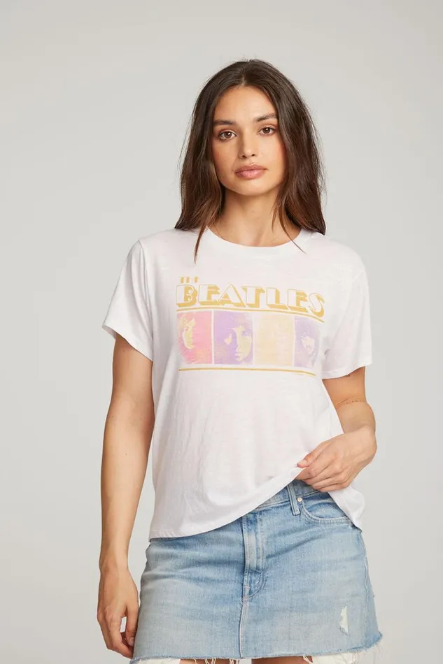 Womens Chaser Brand Tops The Beatles Retro Beatles Tee