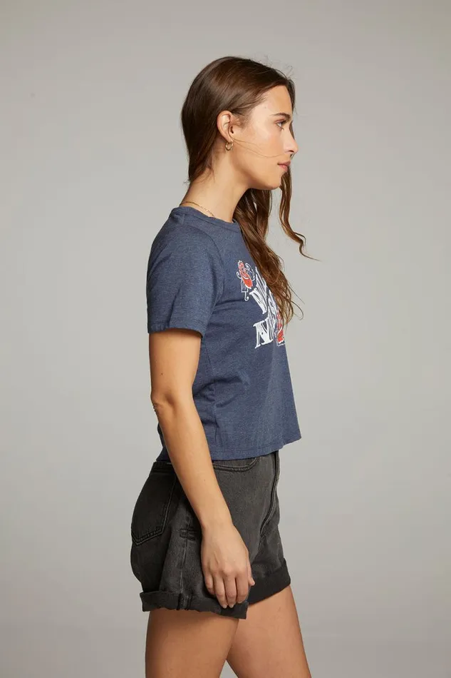 Womens Chaser Brand Tops Willie Nelson Roses Tee