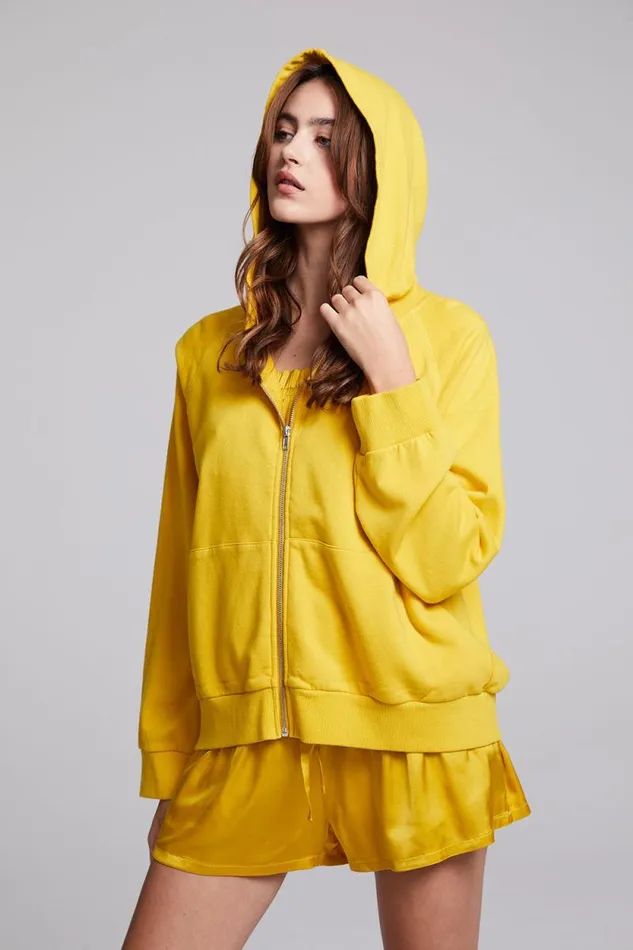Womens Chaser Brand Tops Yaro Mimosa Zip Up Sweatshirt