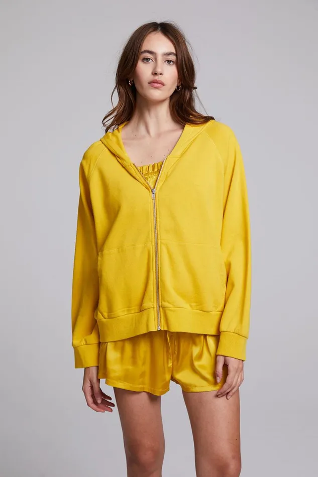 Womens Chaser Brand Tops Yaro Mimosa Zip Up Sweatshirt