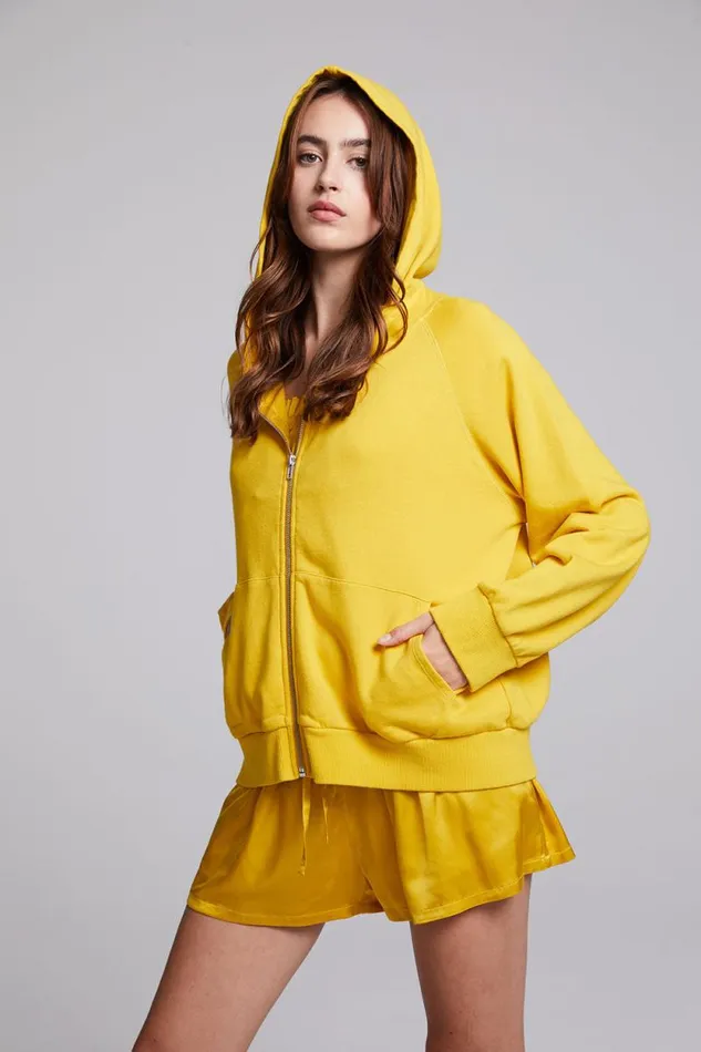 Womens Chaser Brand Tops Yaro Mimosa Zip Up Sweatshirt