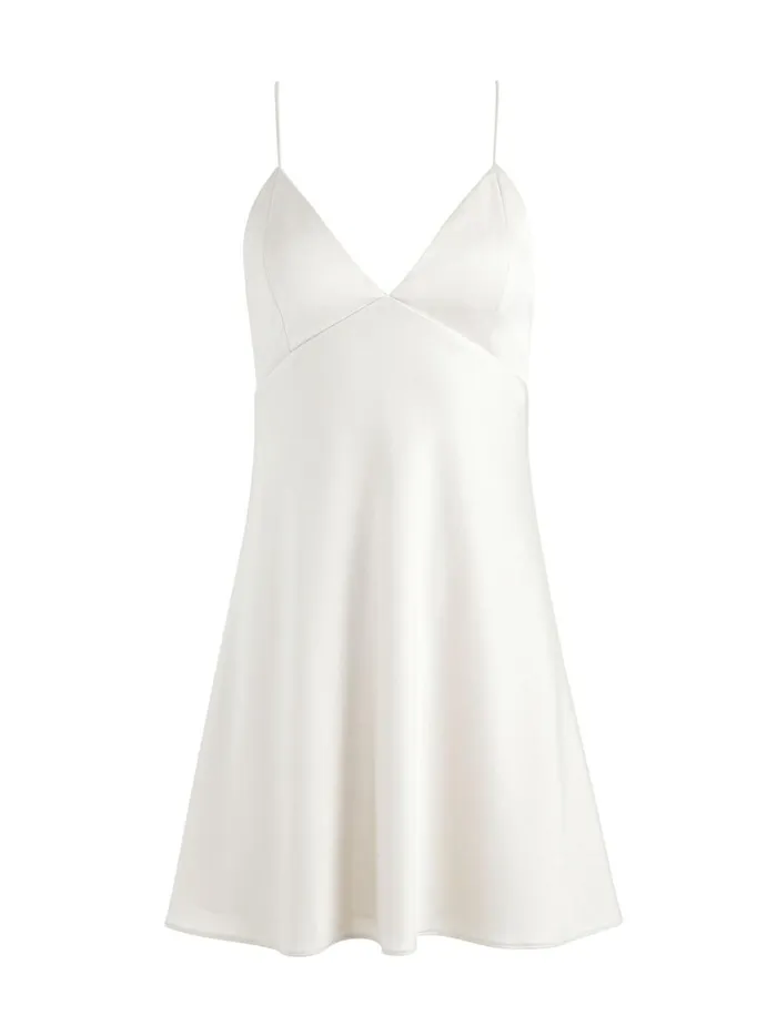 Womens Dresses Alice Olivia Julietta Mini Slip Dress Champagne