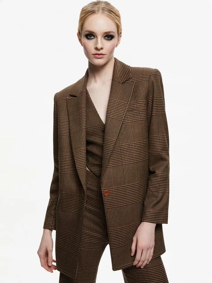 Womens Jackets Coats Alice Olivia Colley Notch Collar Blazer Camelblack