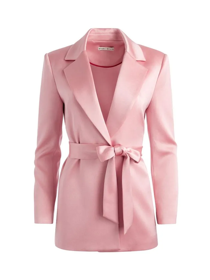 Womens Jackets Coats Alice Olivia Karley Wrap Blazer Rose