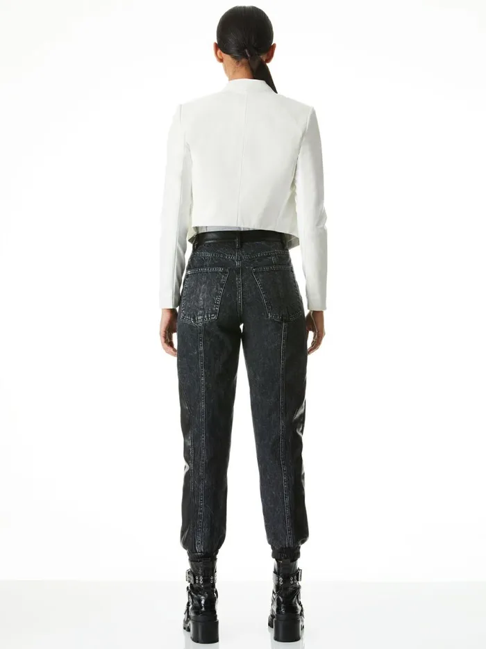 Womens Jackets Coats Alice Olivia New Harvey Leather Jacket White