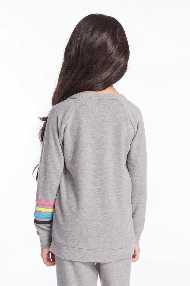 WomensKids Chaser Brand Music Rolling Stones Multi Logo Girls Long Sleeve