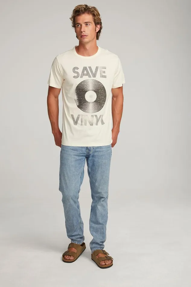 WomensMens Chaser Brand Music Save Vinyl Mens Tee