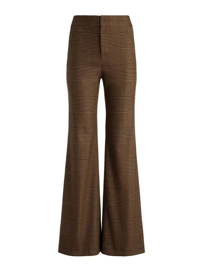 Womens Pants Alice Olivia Deanna High Waisted Bootcut Pant Camelblack
