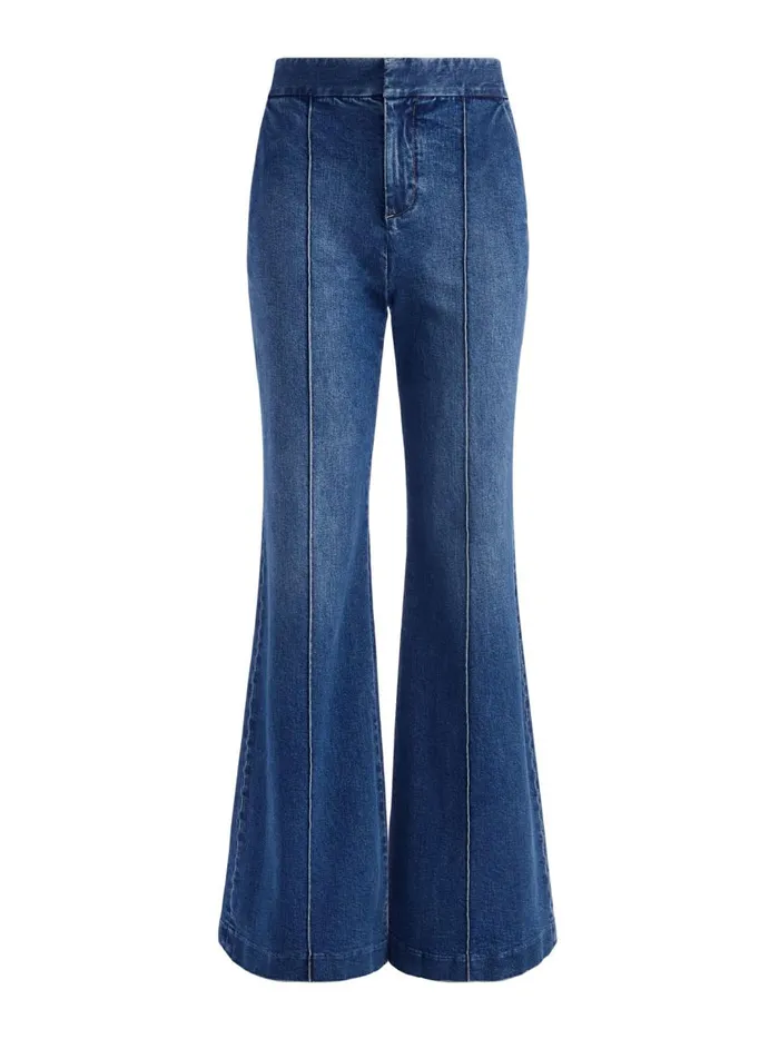 Womens Pants Alice Olivia Dylan High Waisted Wide Leg Jean Love Train