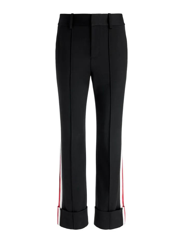 Womens Pants Alice Olivia Ming Cuffed Pant With Side Stripe Blackperfect Ruby Womens Pants Alice Olivia Ming Cuffed Pant With Side Stripe Blackperfect Ruby