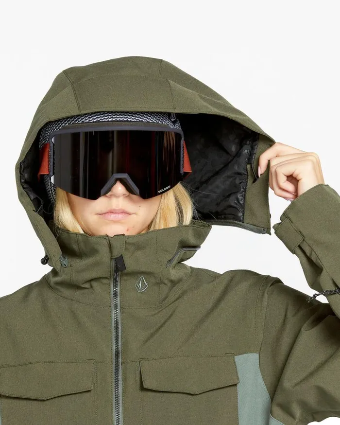 Womens Shiloh Snow Suit 8211 Ivy Womens Volcom Jackets