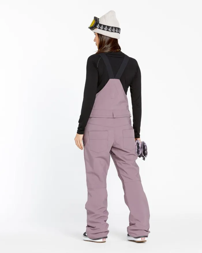Womens Swift Bib Overalls 8211 Dusty Lavender Womens Volcom Pants