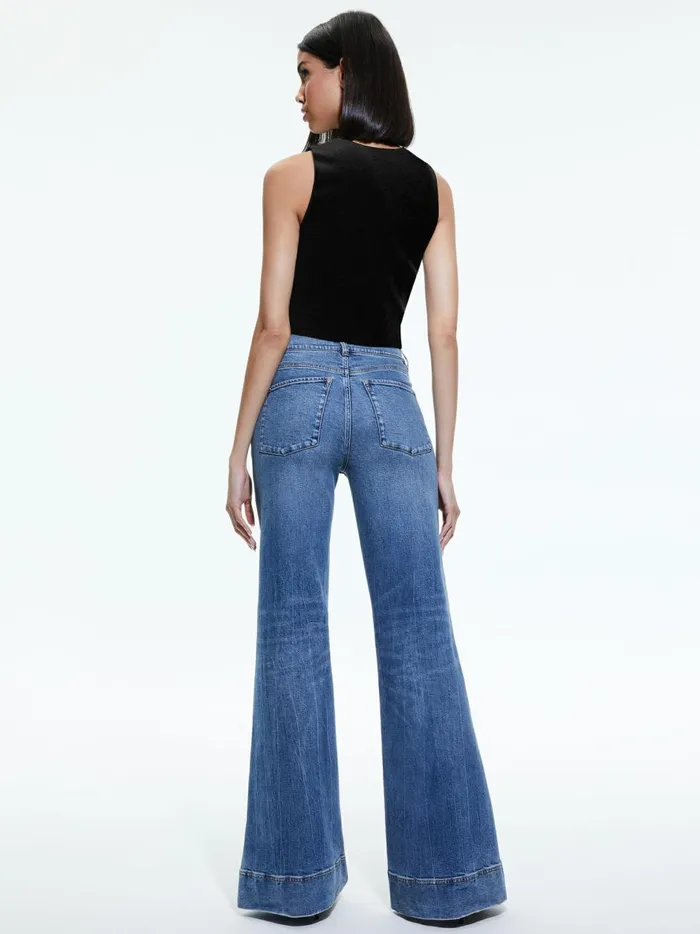 Womens Tops Alice Olivia Darina Embellished Cropped Tank Blackgunmetal