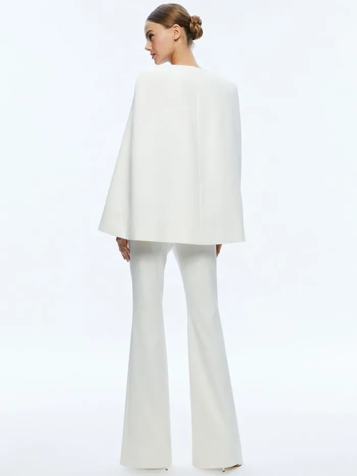 Womens Tops Alice Olivia Marica Square Neck Cape Top Ecru