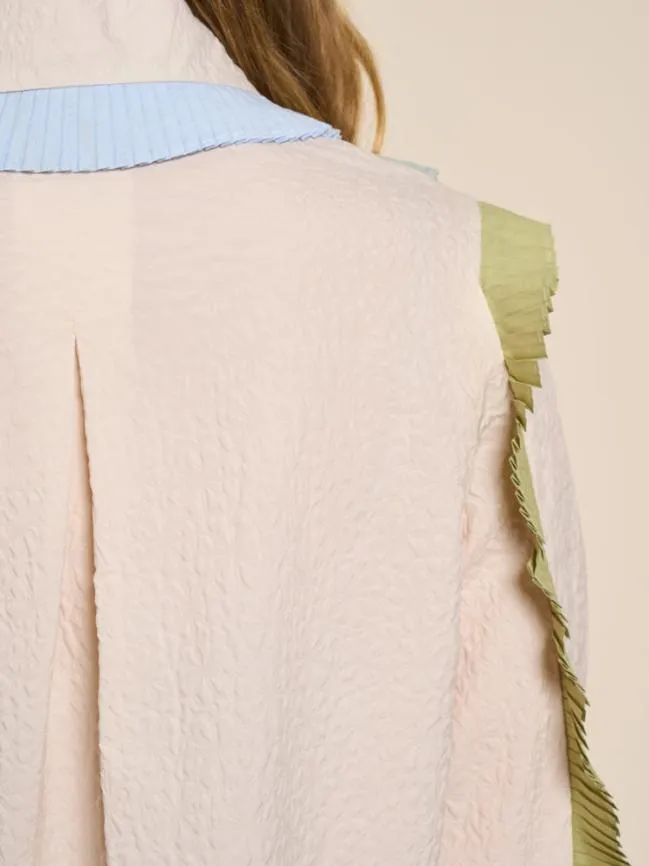 Womenswear Colette Pleated Blouse Pearled Ivory Sister Jane Womenswear Colette Pleated Blouse Pearled Ivory Sister Jane