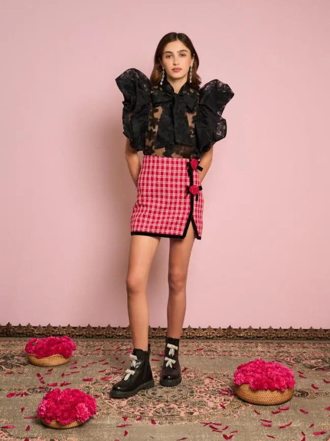 Womenswear Dahlia Organza Top Black Cool Sister Jane Womenswear Dahlia Organza Top Black Cool Sister Jane