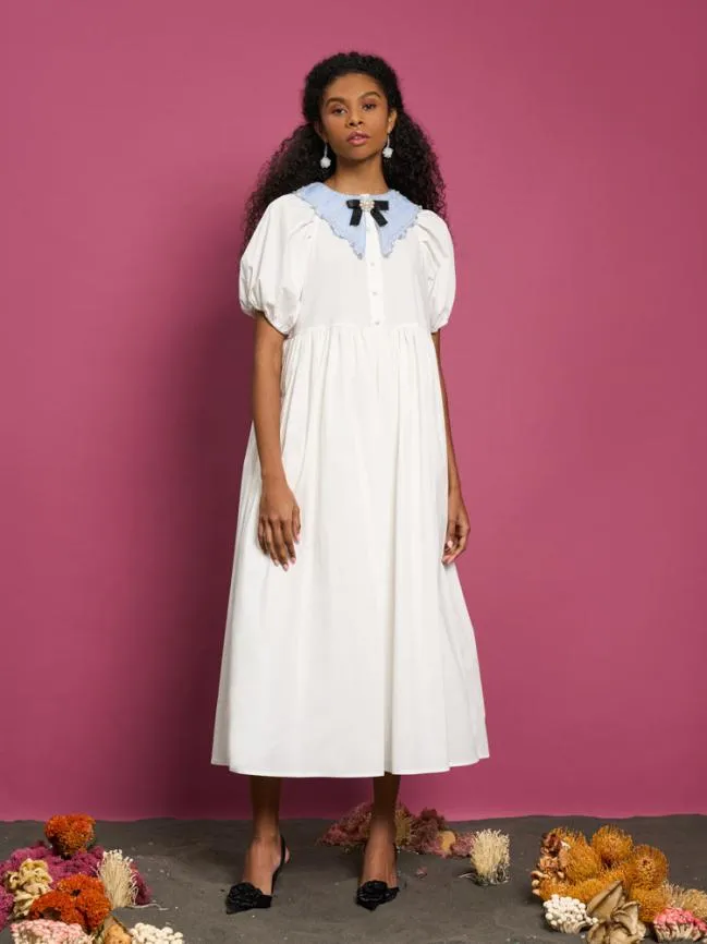 Womenswear DREAM Aqua Embellished Midi Dress Pearl White Sister Jane