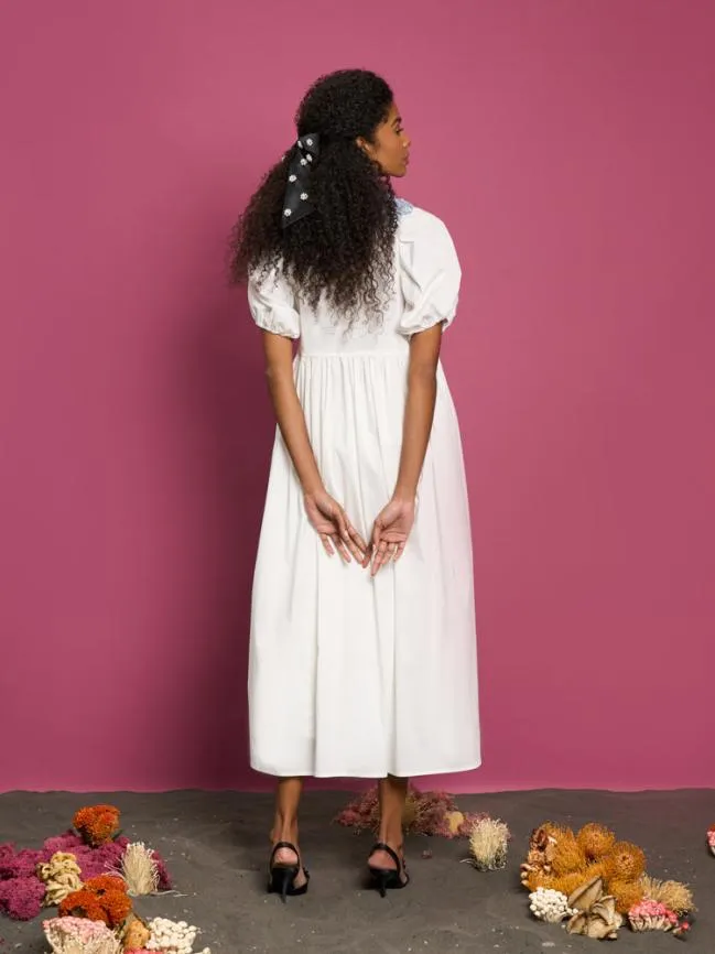 Womenswear DREAM Aqua Embellished Midi Dress Pearl White Sister Jane Womenswear DREAM Aqua Embellished Midi Dress Pearl White Sister Jane