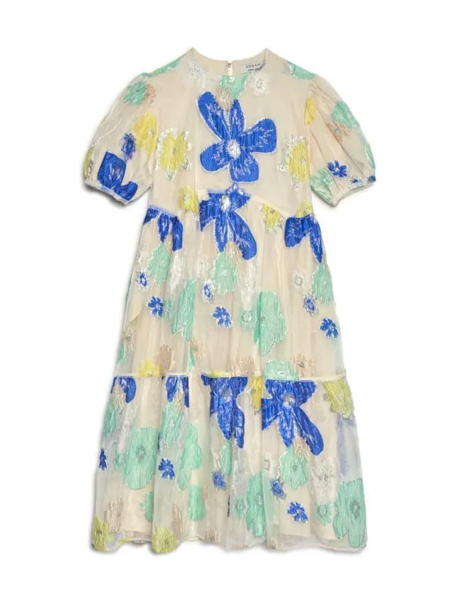 Womenswear DREAM Fenna Floral Organza Dress Pearled Ivory Sister Jane