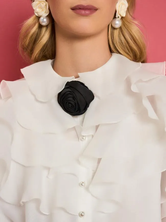 Womenswear DREAM Maya Organza Ruffle Top Bright White Sister Jane Womenswear DREAM Maya Organza Ruffle Top Bright White Sister Jane