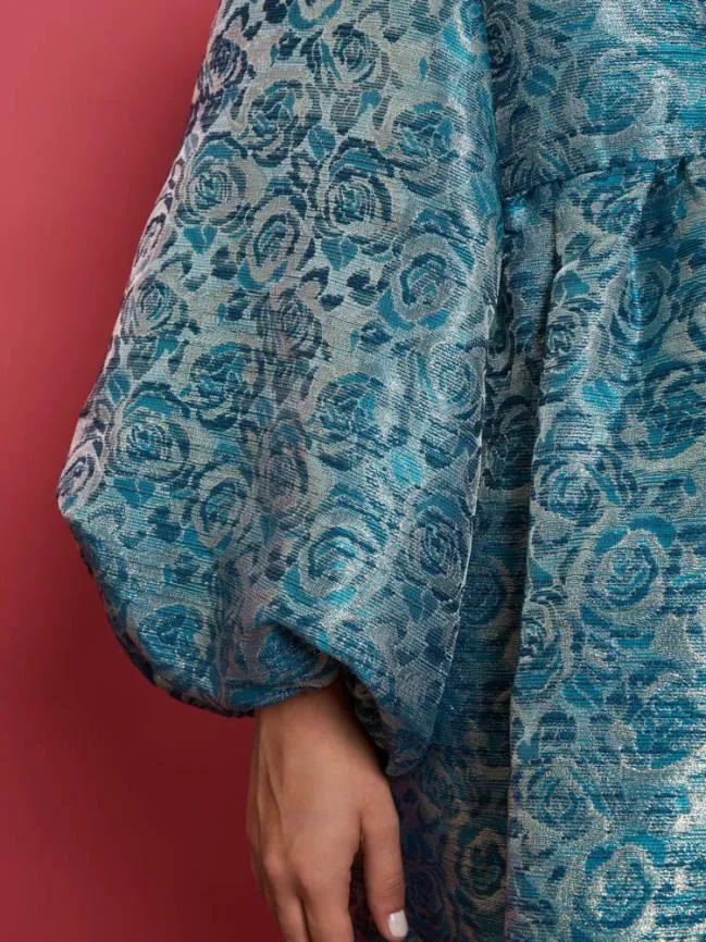 Womenswear DREAM Opal Fleur Jacquard Mini Dress Backpack Blue Sister Jane Womenswear DREAM Opal Fleur Jacquard Mini Dress Backpack Blue Sister Jane