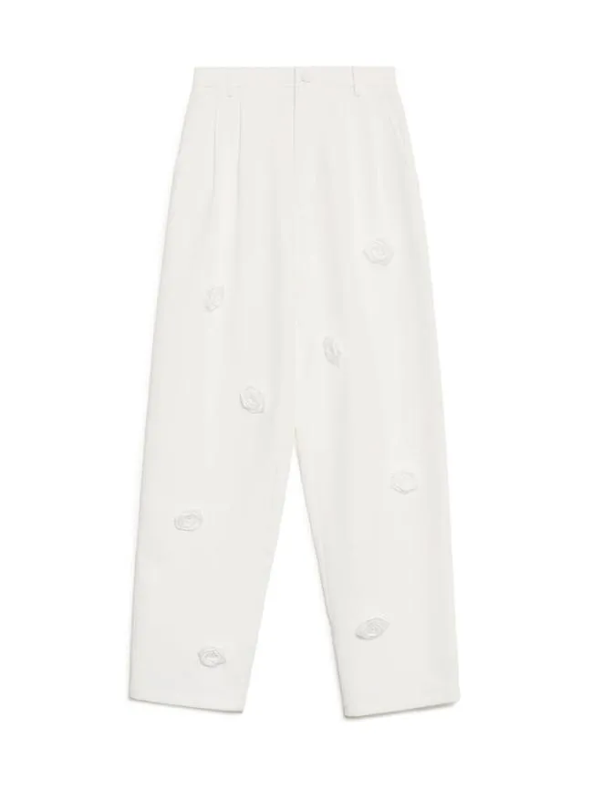 Womenswear DREAM Rose Dove Trousers Pearled White Sister Jane Womenswear DREAM Rose Dove Trousers Pearled White Sister Jane