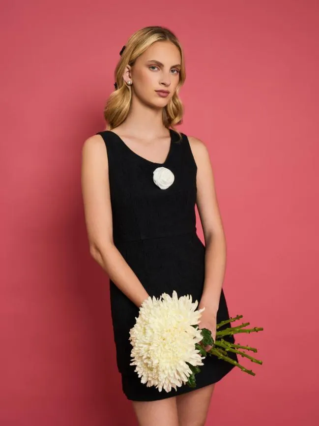 Womenswear DREAM Serene Rose Mini Dress Ink Black Sister Jane