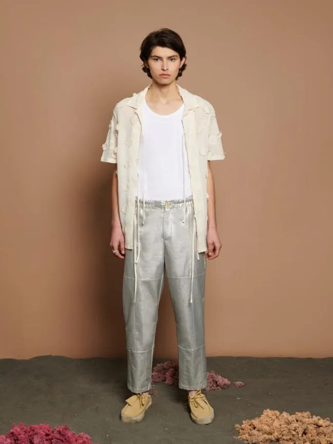 Womenswear Eddie Metallic Trousers Silver Sister Jane Womenswear Eddie Metallic Trousers Silver Sister Jane