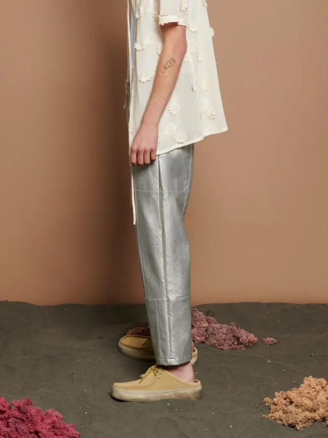Womenswear Eddie Metallic Trousers Silver Sister Jane Womenswear Eddie Metallic Trousers Silver Sister Jane